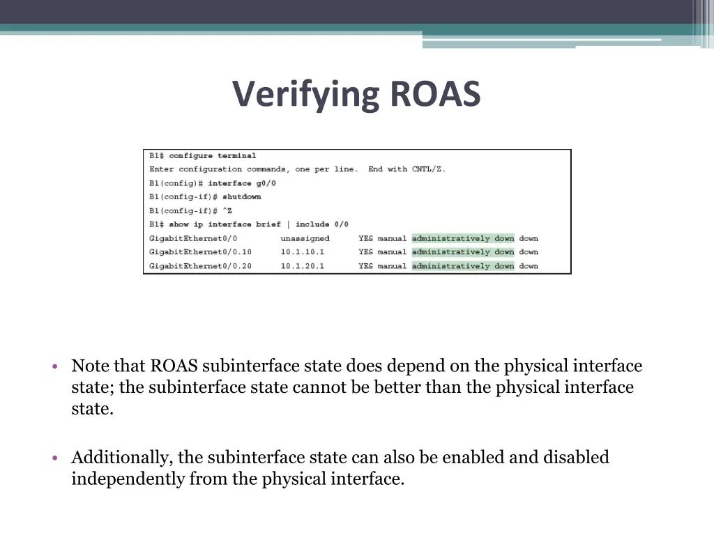 verifying roas 1