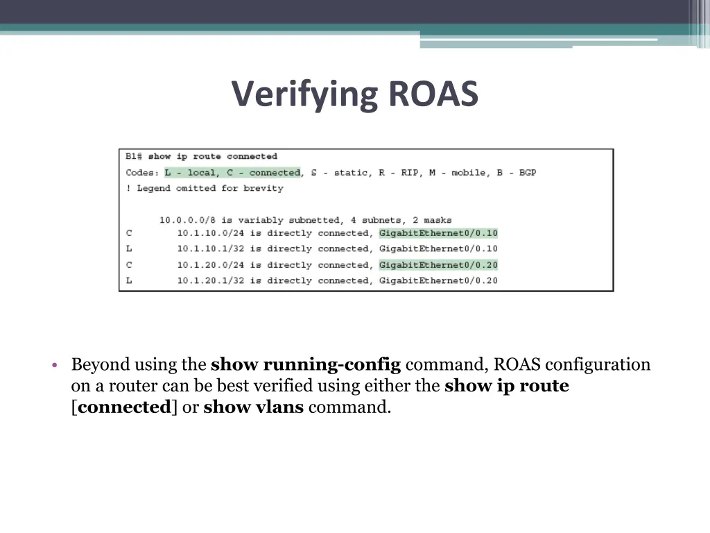verifying roas