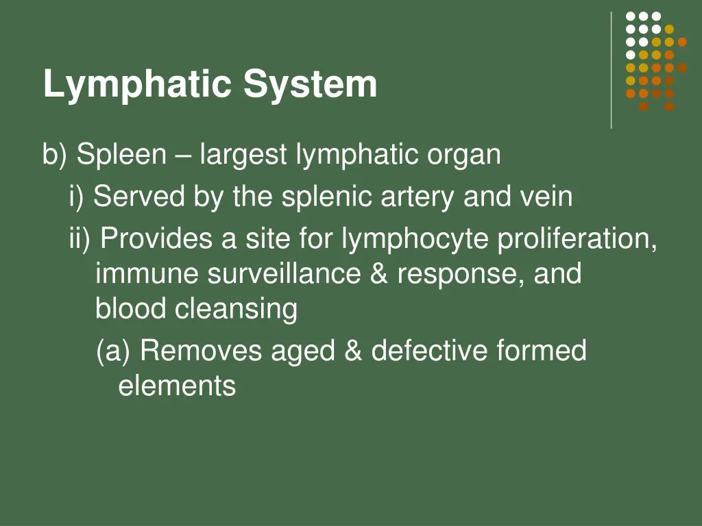 lymphatic system 16