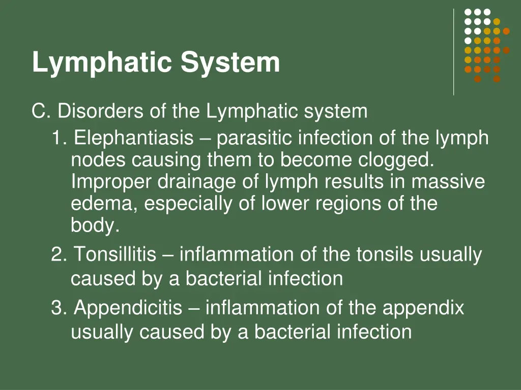 lymphatic system 23