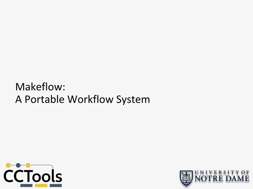makeflow a portable workflow system