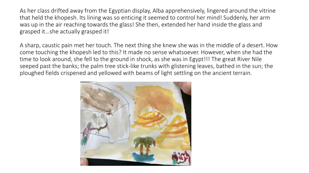 as her class drifted away from the egyptian
