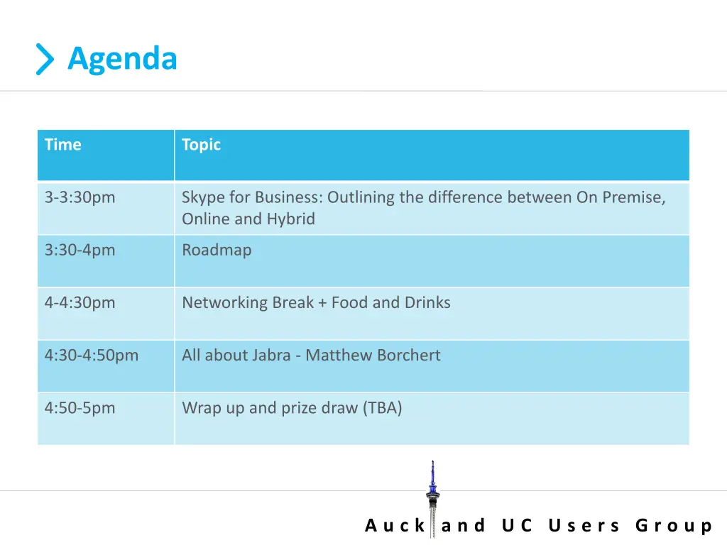 agenda