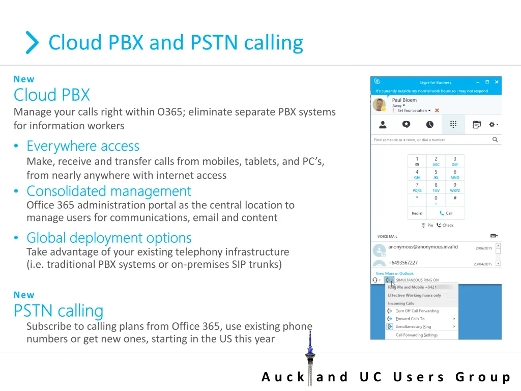 cloud pbx and pstn calling