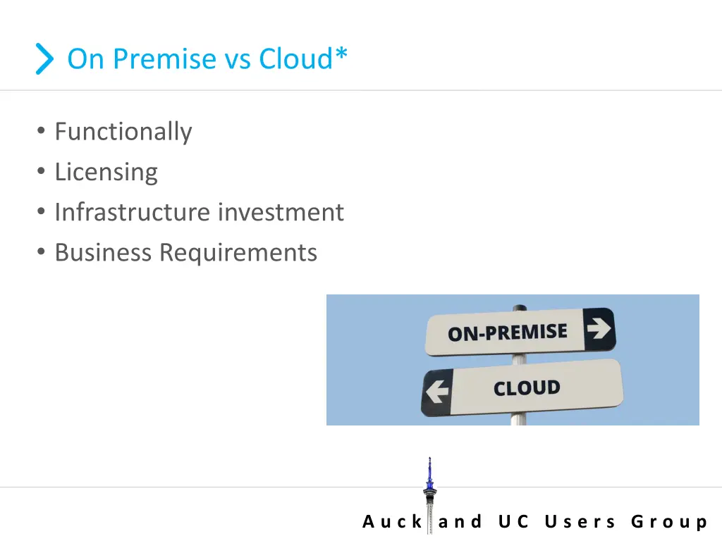 on premise vs cloud