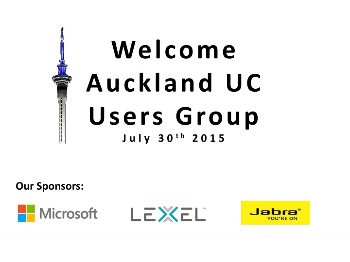 welcome auckland uc users group