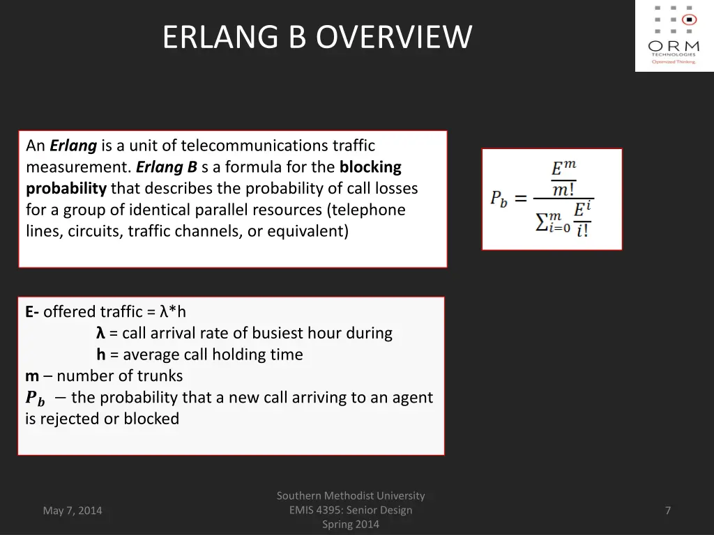 erlang b overview