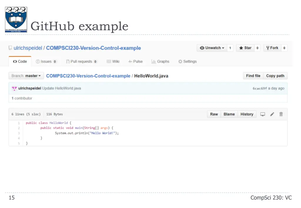 github example 1