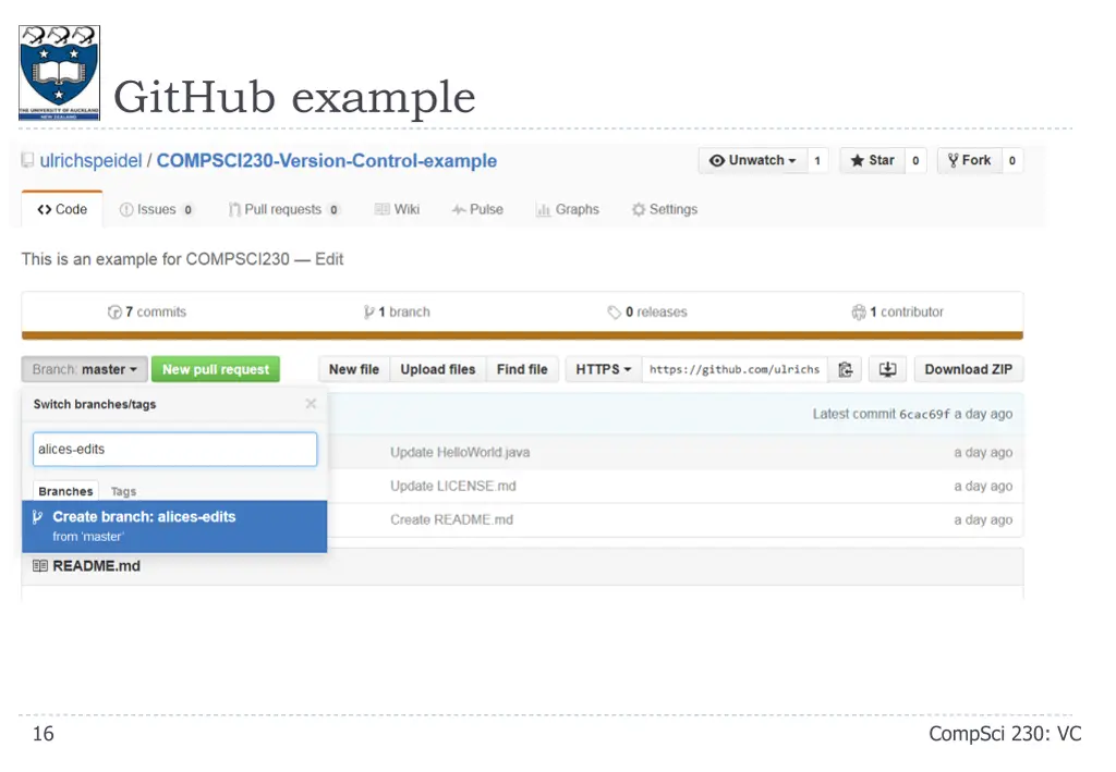 github example 2