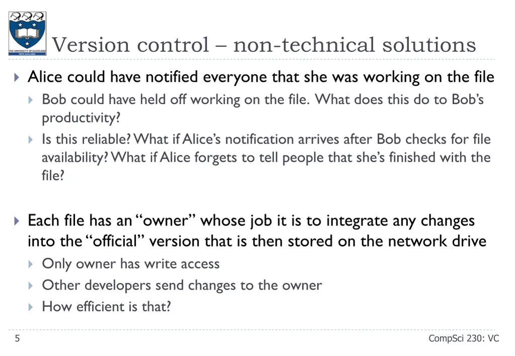 version control non technical solutions