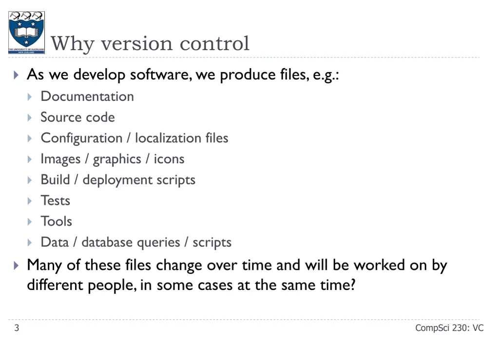 why version control