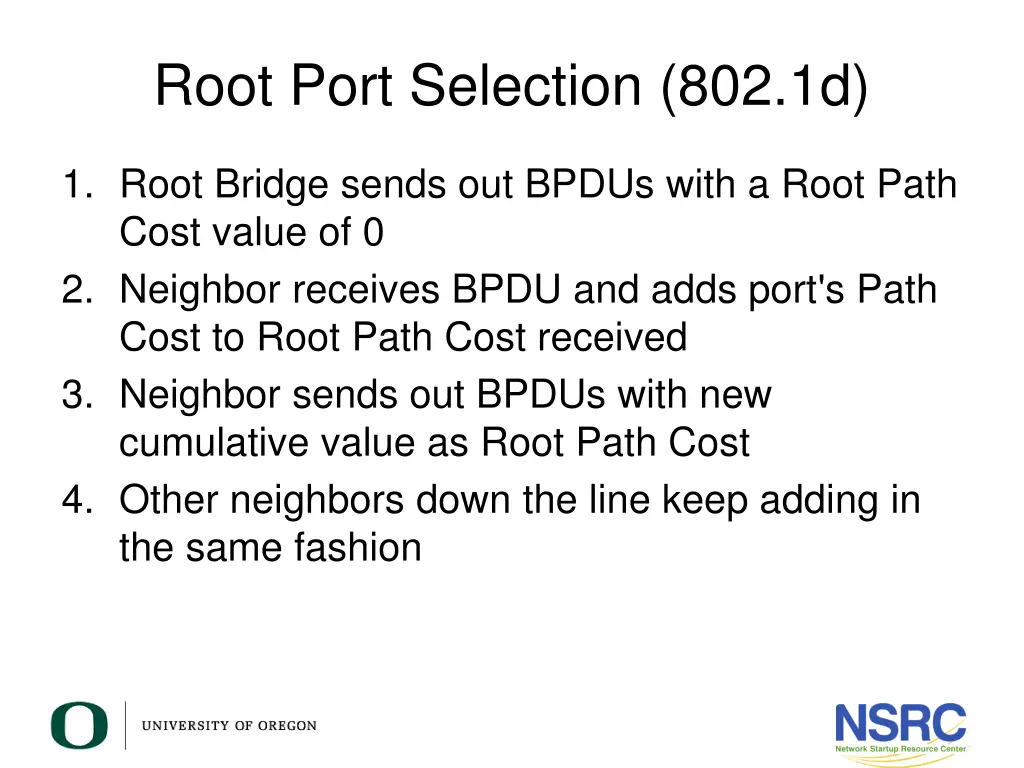 root port selection 802 1d 3