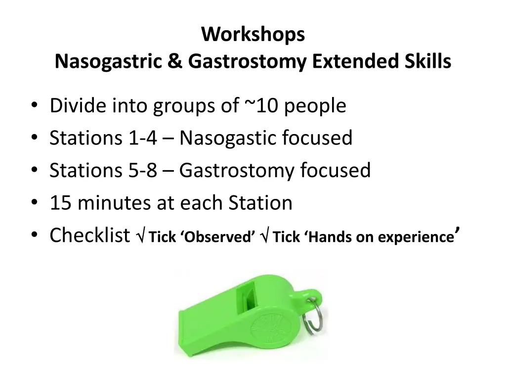 workshops