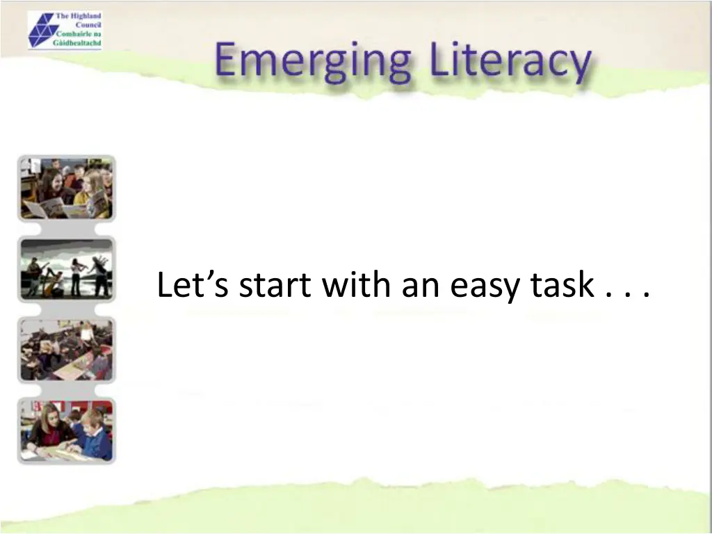 let s start with an easy task