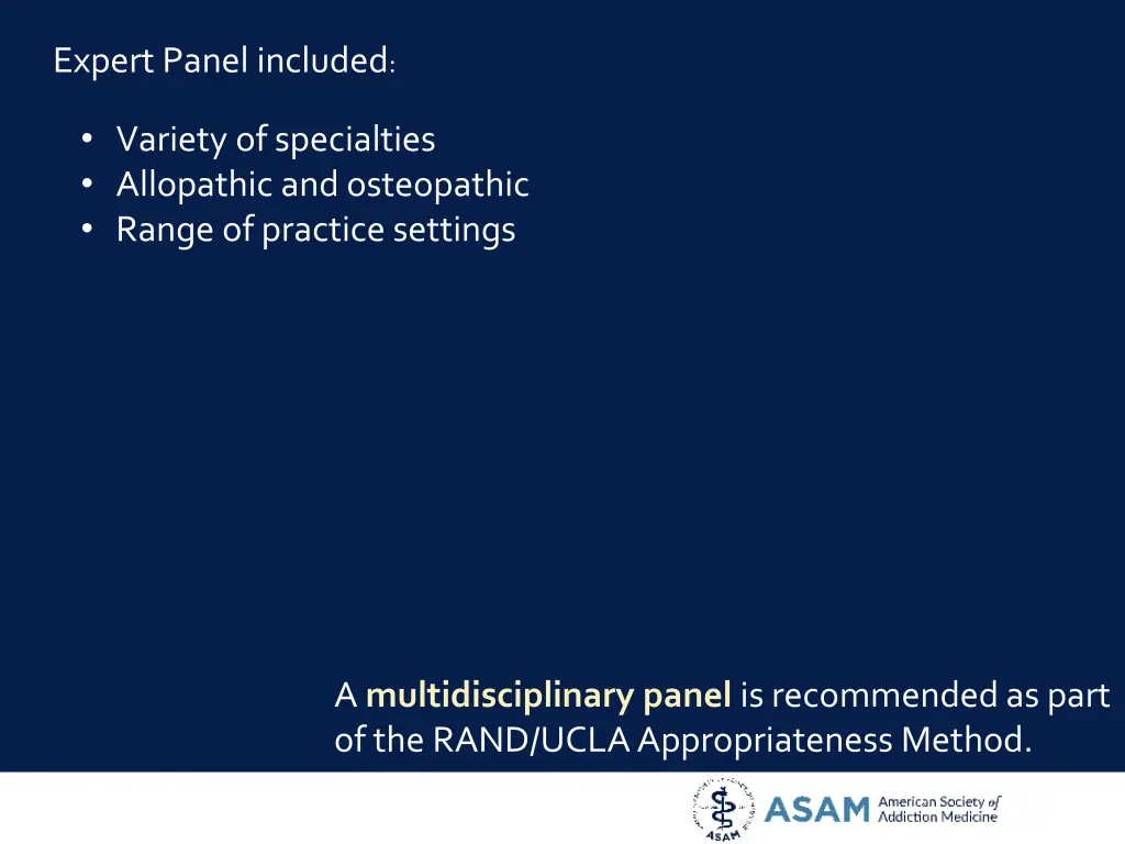 expert panel included