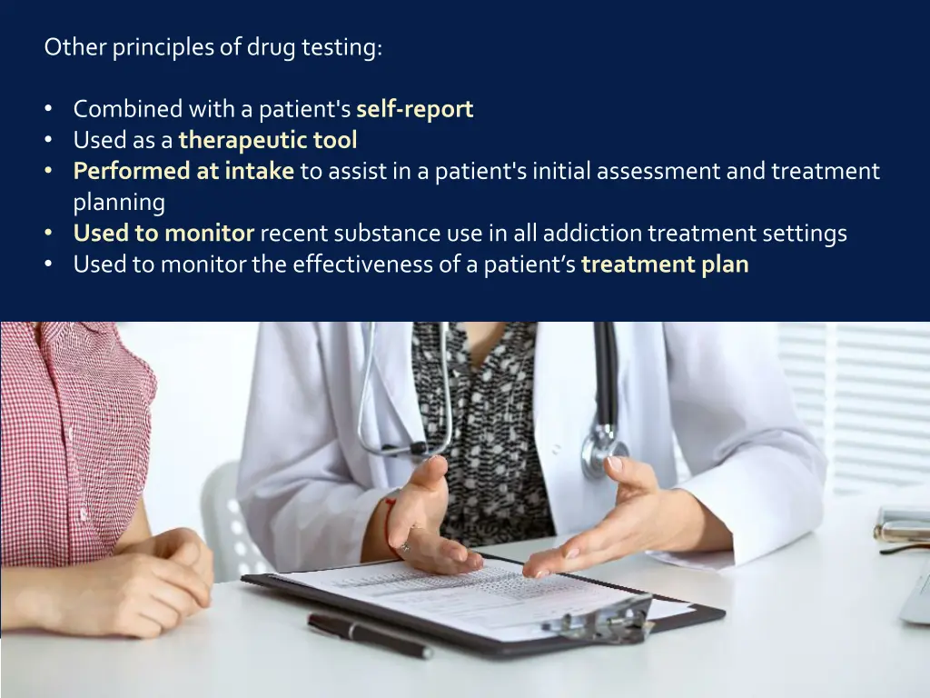 other principles of drug testing