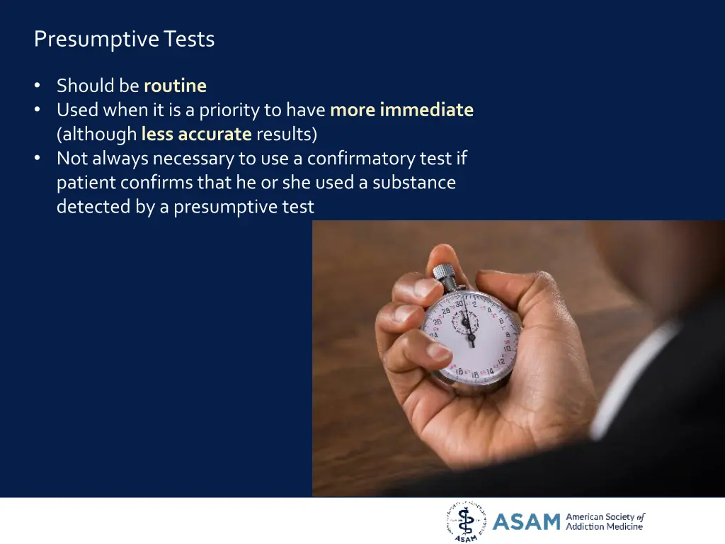 presumptive tests