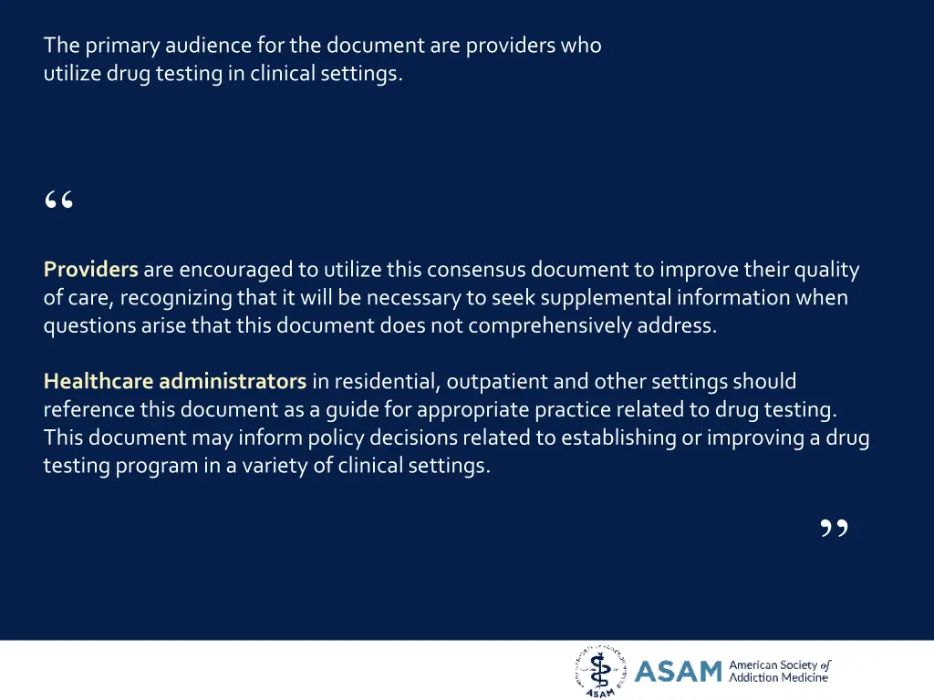 the primary audience for the document