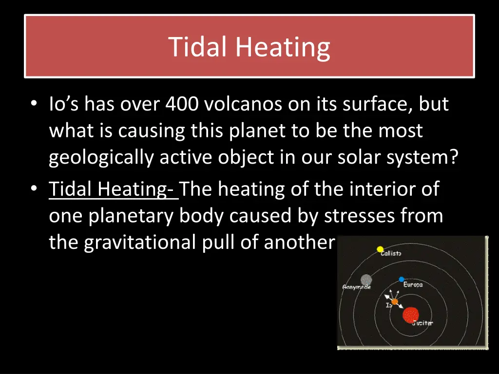 tidal heating