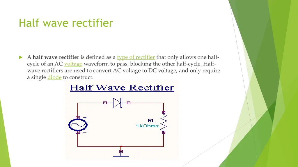 half wave rectifier 1