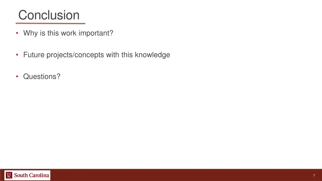 conclusion