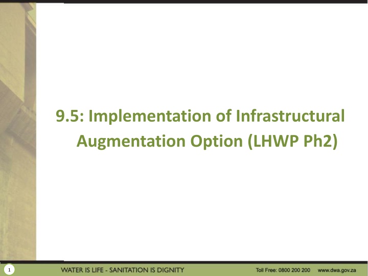 9 5 implementation of infrastructural