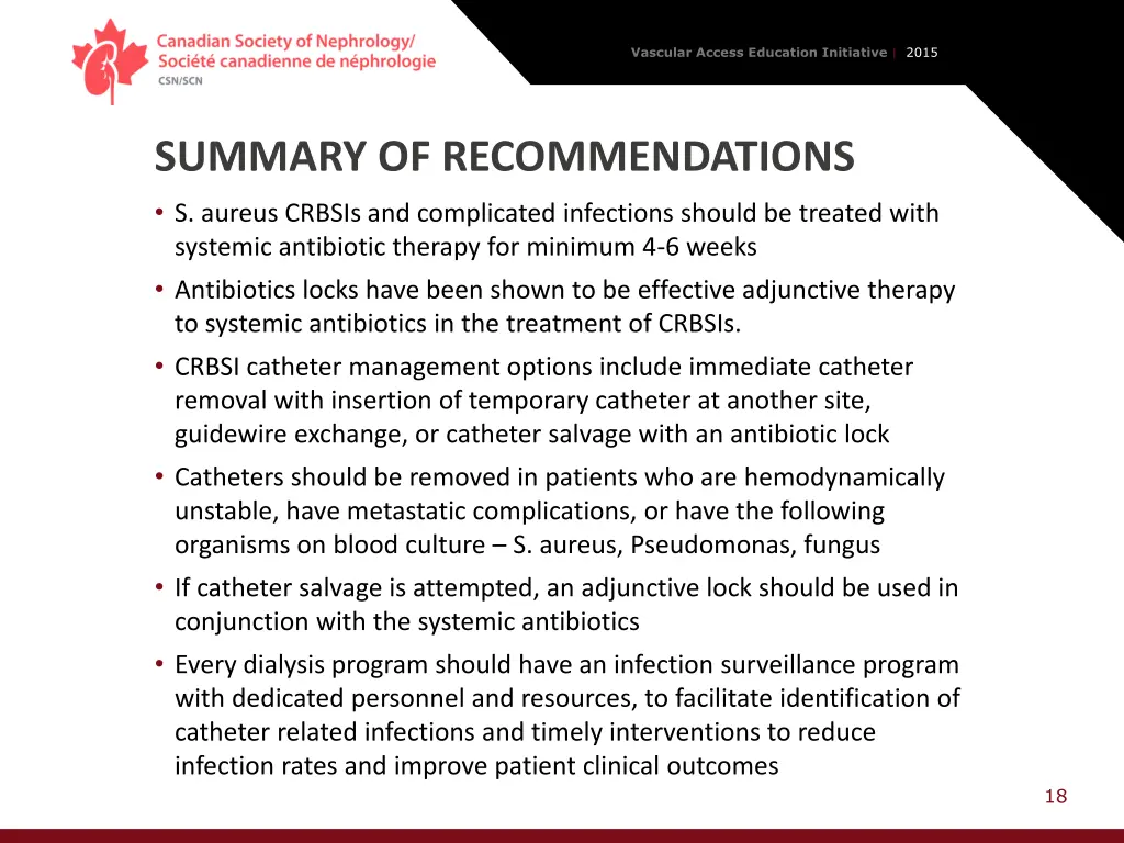 vascular access education initiative 2015 17