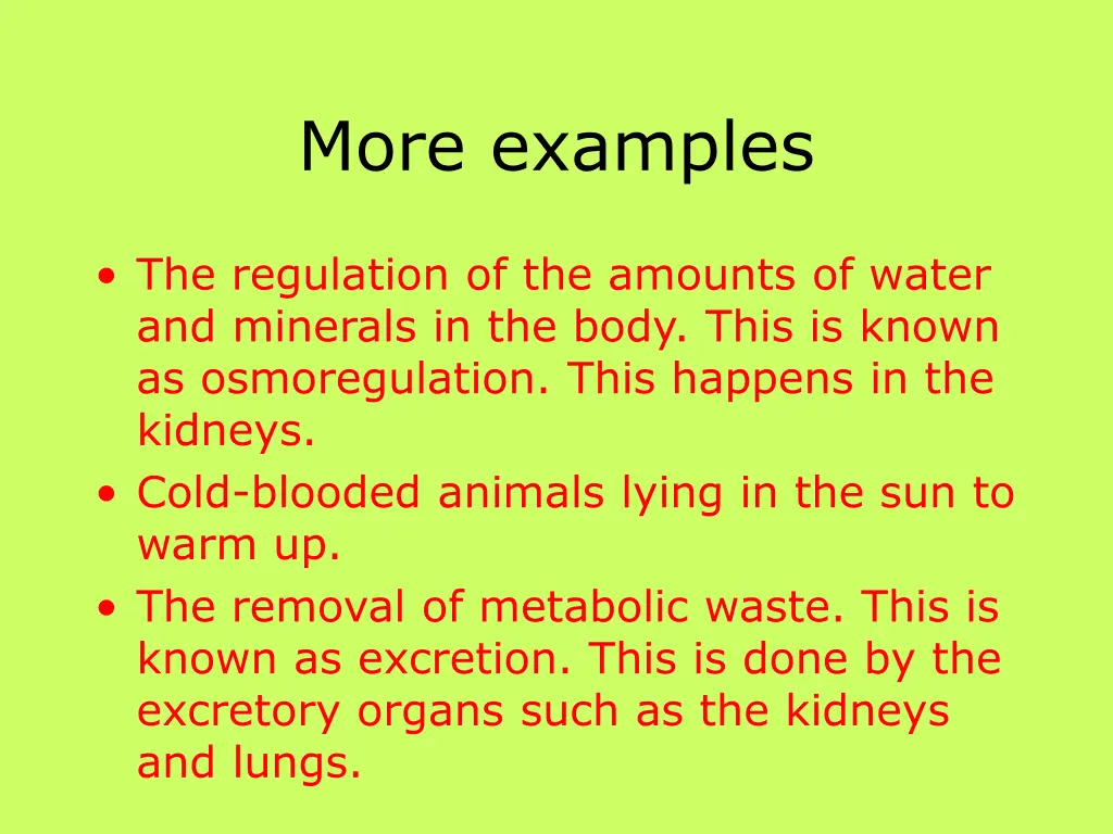 more examples