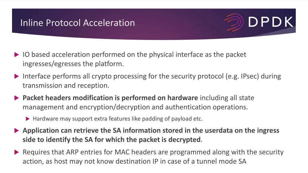 inline protocol acceleration