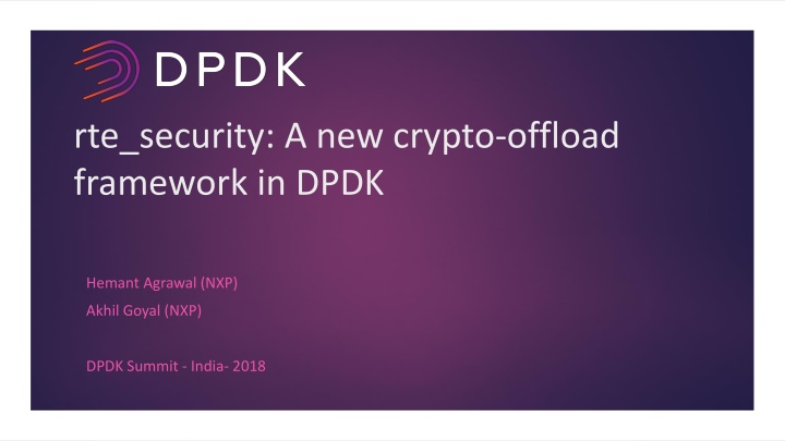 rte security a new crypto offload framework