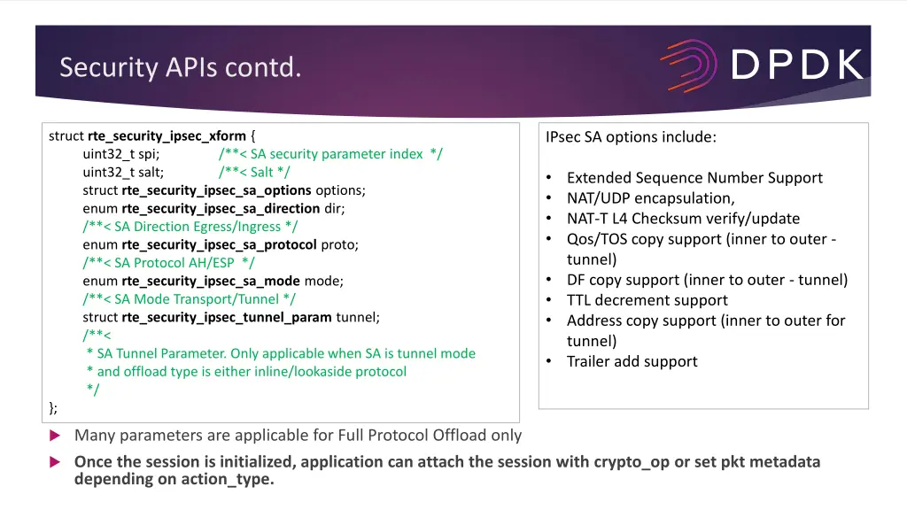 security apis contd