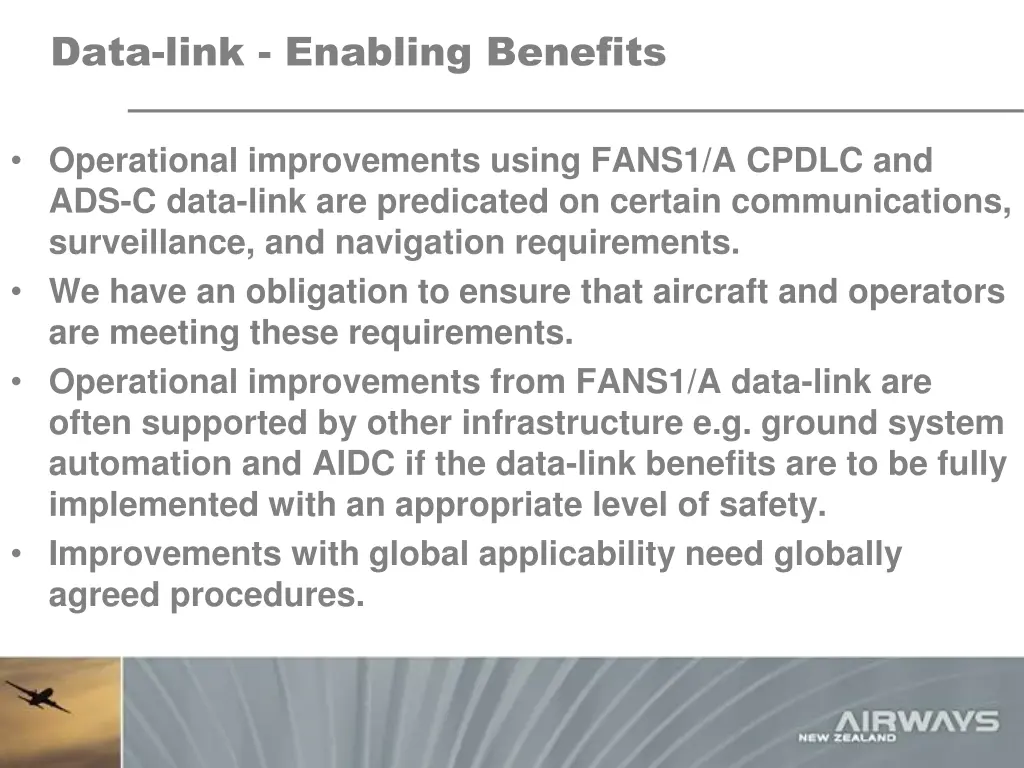 data link enabling benefits