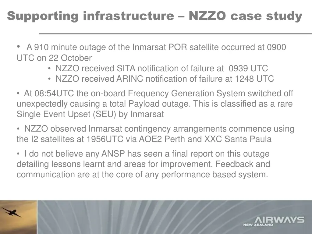 supporting infrastructure nzzo case study