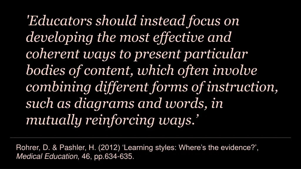 educators should instead focus on developing