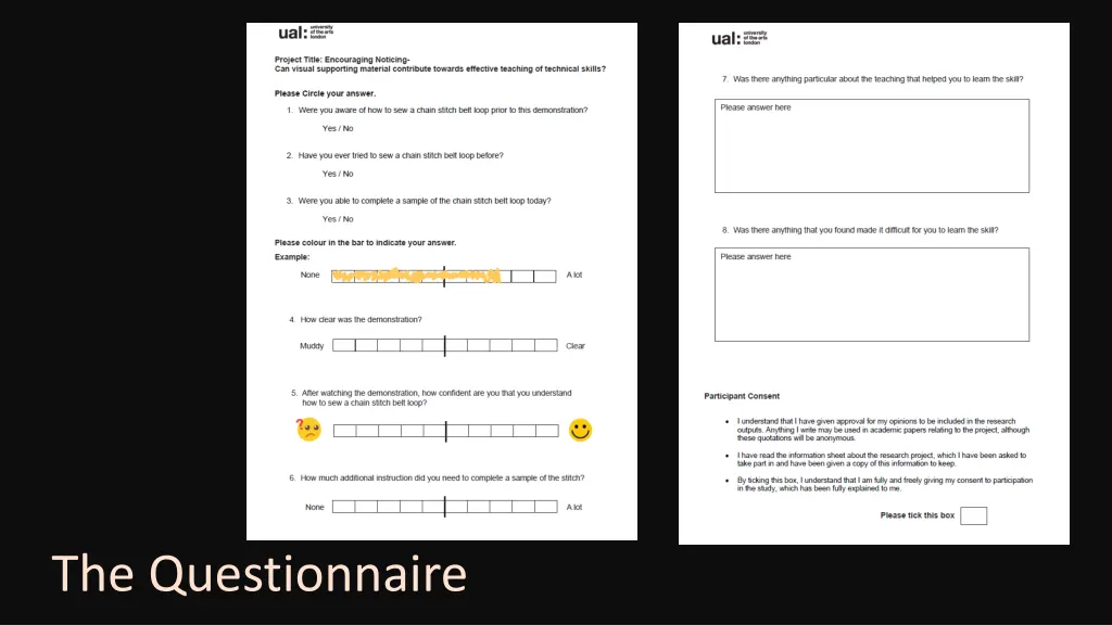 the questionnaire