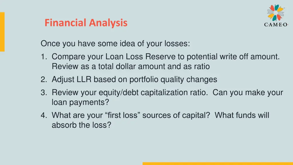 financial analysis