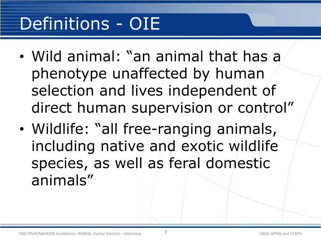 definitions oie