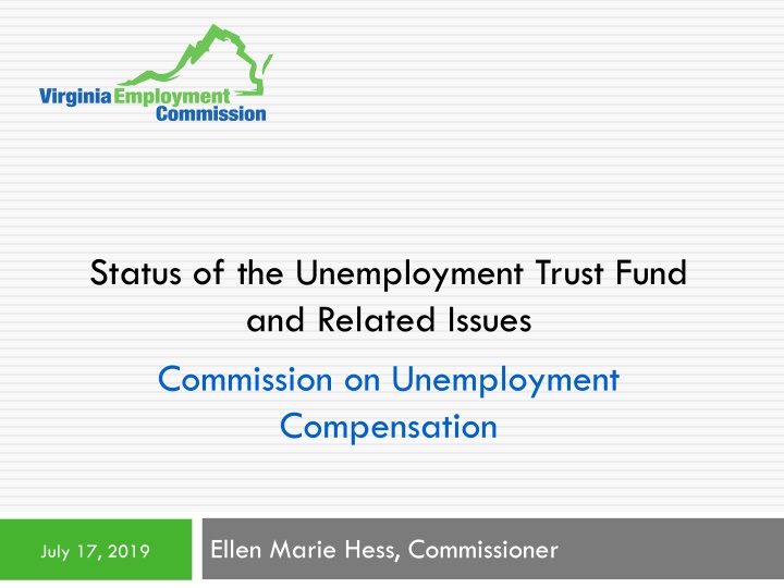 status of the unemployment trust fund and related