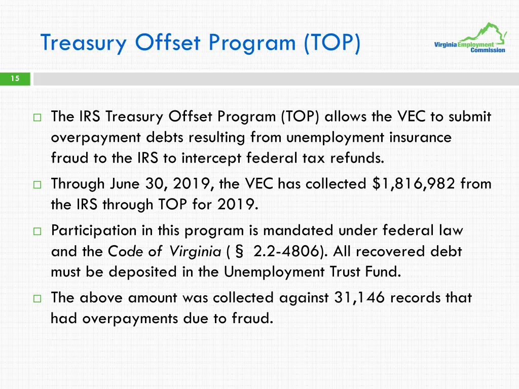treasury offset program top