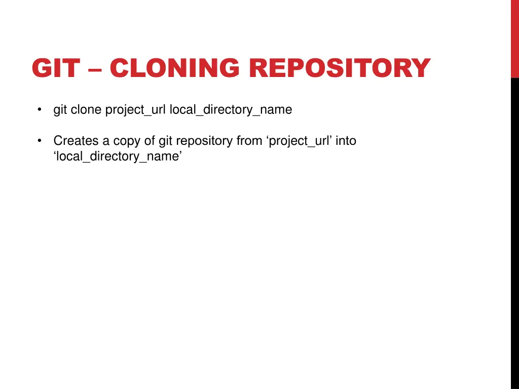 git cloning repository
