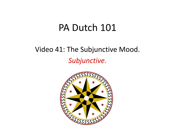 pa dutch 101