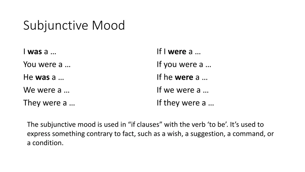 subjunctive mood