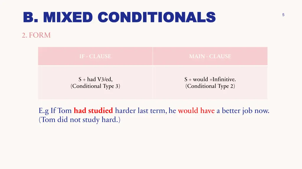 b mixed conditionals b mixed conditionals 2 form