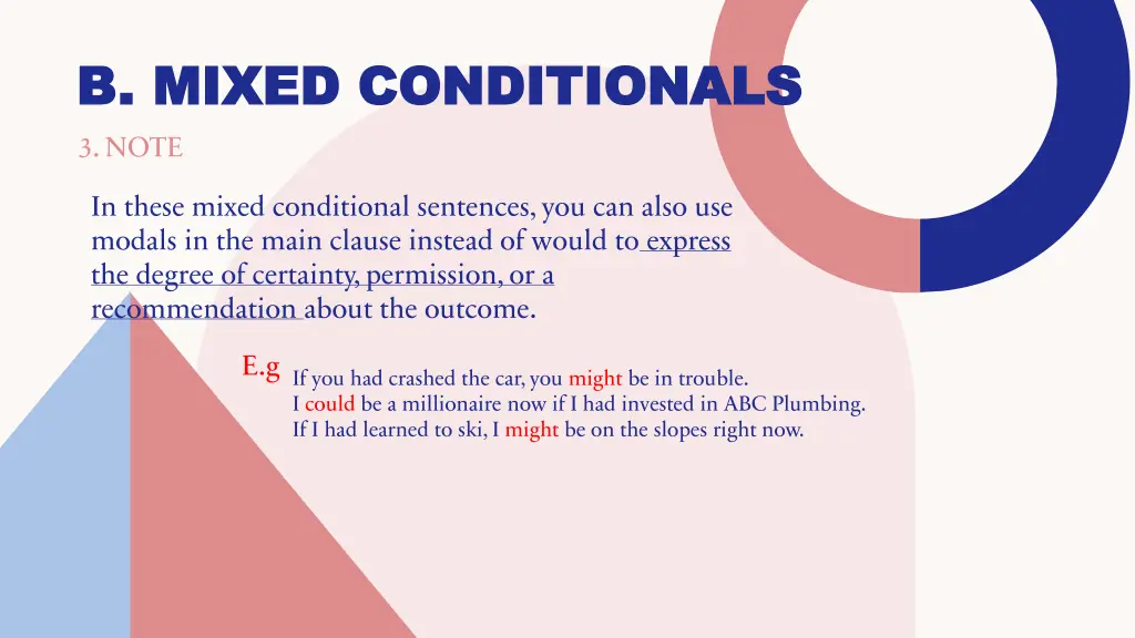 b mixed conditionals b mixed conditionals
