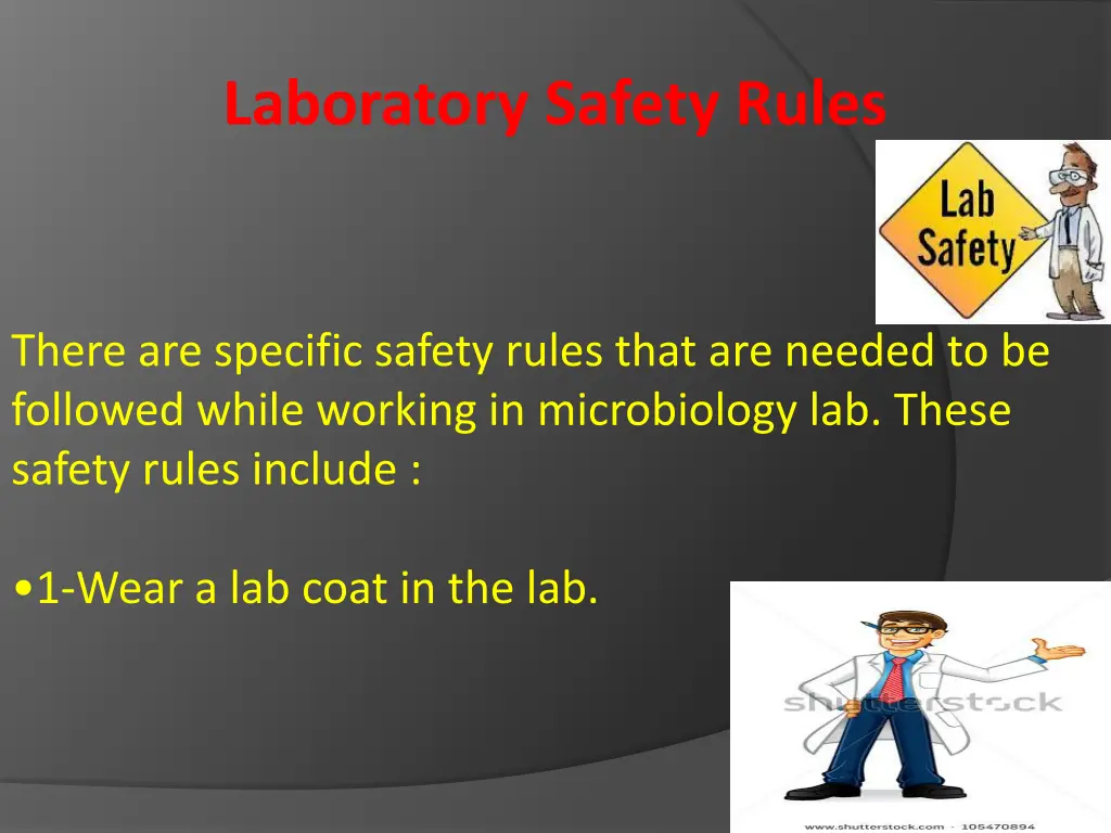 laboratory safety rules