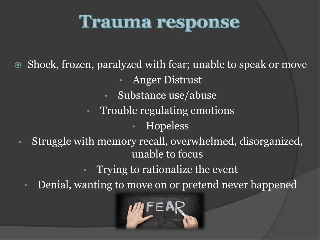 trauma response