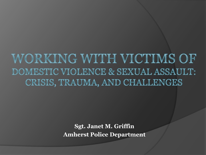 working with victims of domestic violence sexual