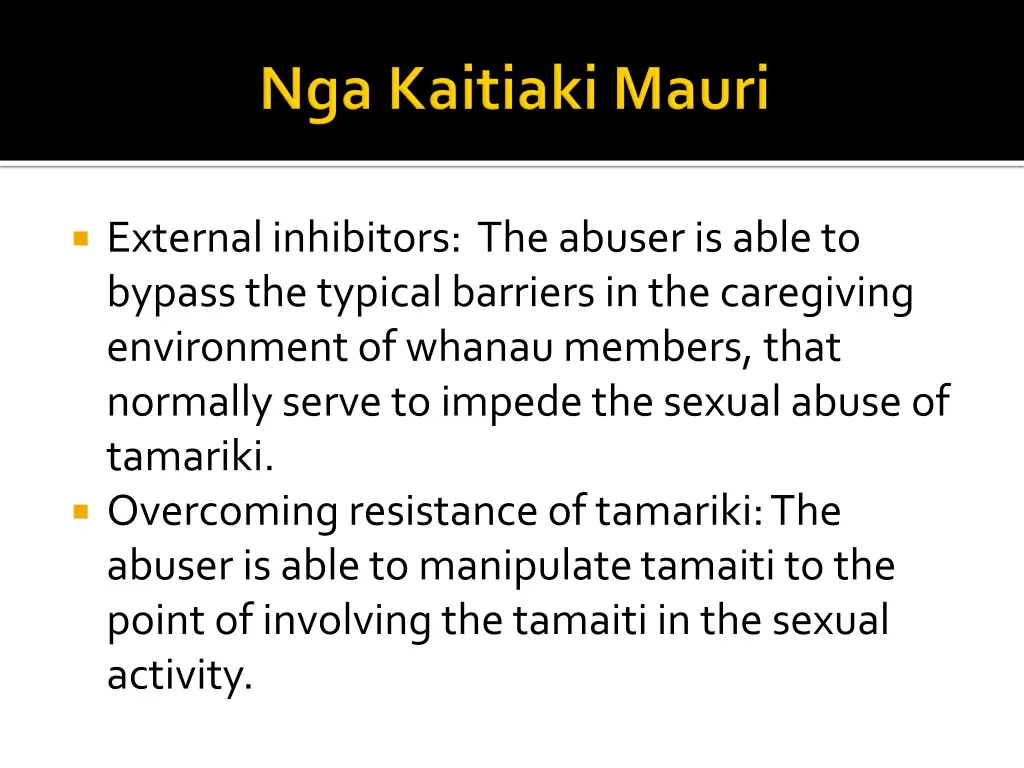 external inhibitors the abuser is able to bypass