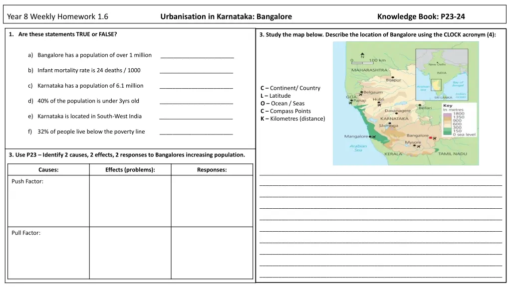 year 8 weekly homework 1 6
