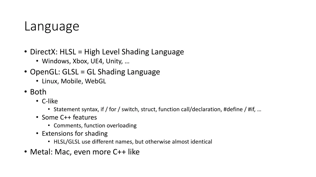 language